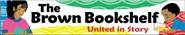 Brown bookshelf logo