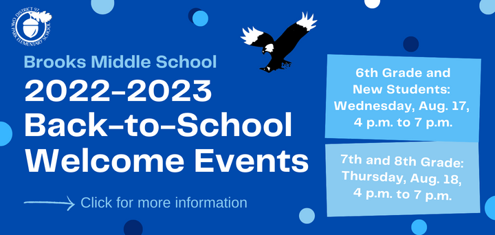 Brooks Welcome Nights 2022 - August 17 and 18 (click for more details)