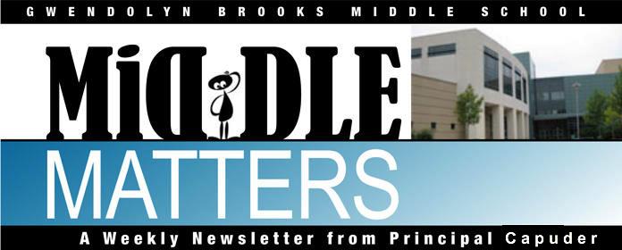 Brooks Middle Matters newsletter header image