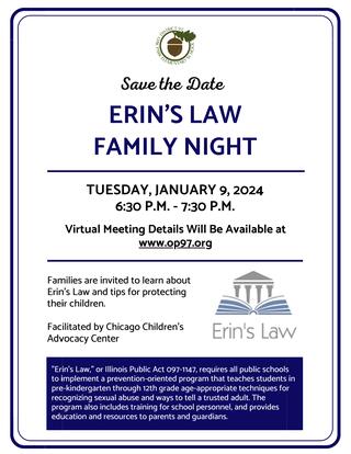 Flyer: Erin's Law Session 2024