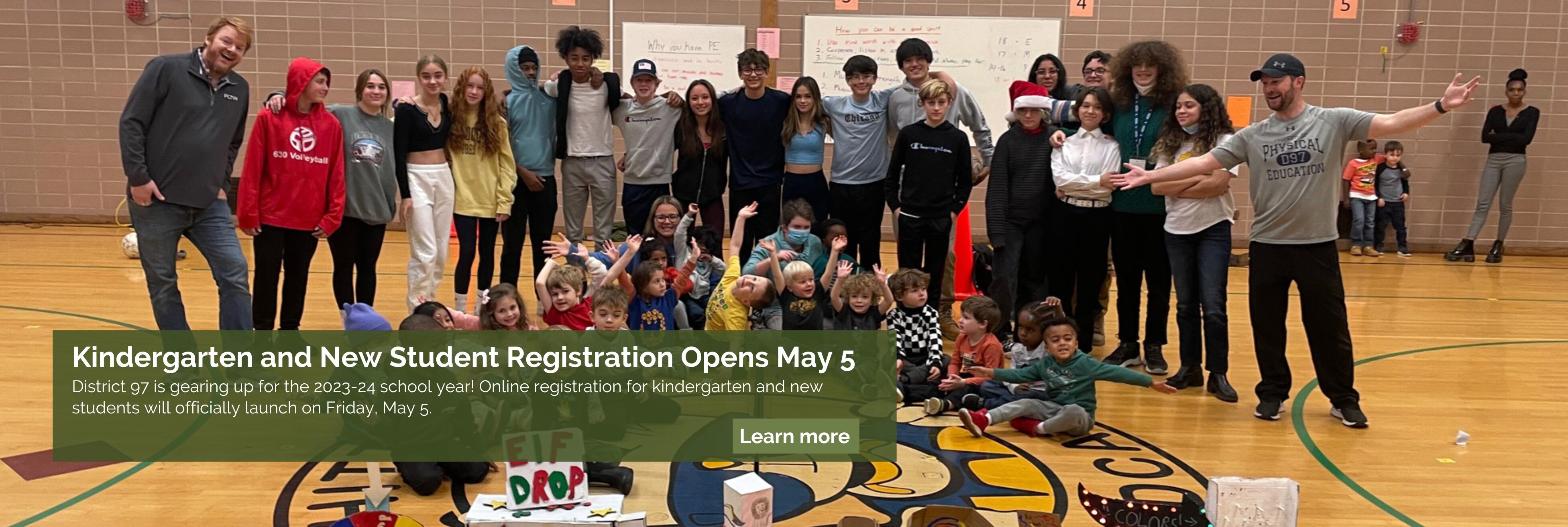 Kindergarten and New Student Registration Opens May 5