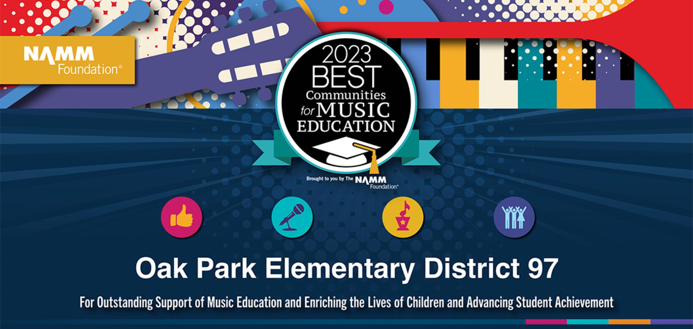 D97 recognized nationally for music education.