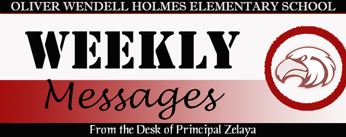 Holmes Weekly Messages header