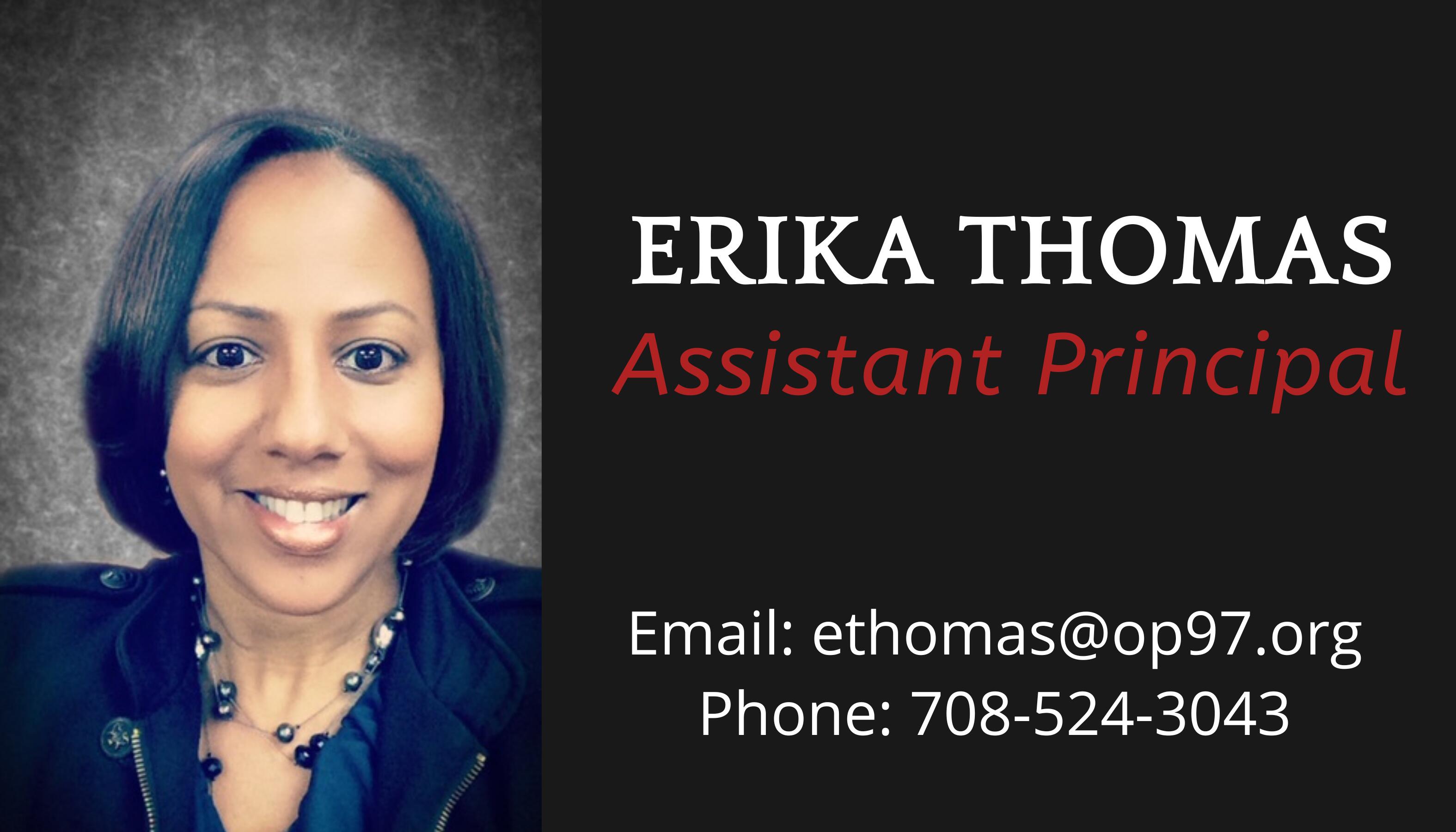 Erika Thomas Assistant Principal