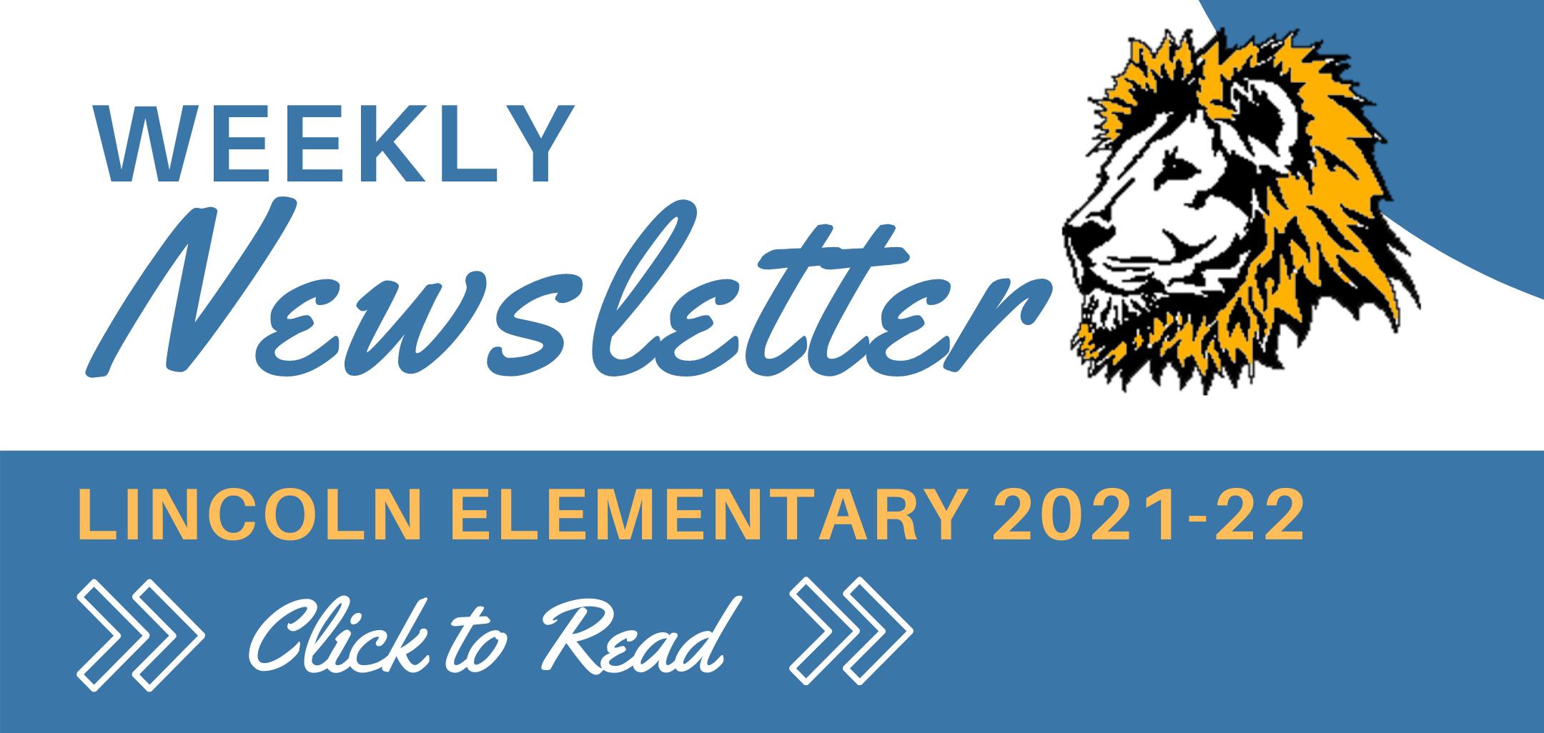 Lincoln Weekly Newsletter Click Here