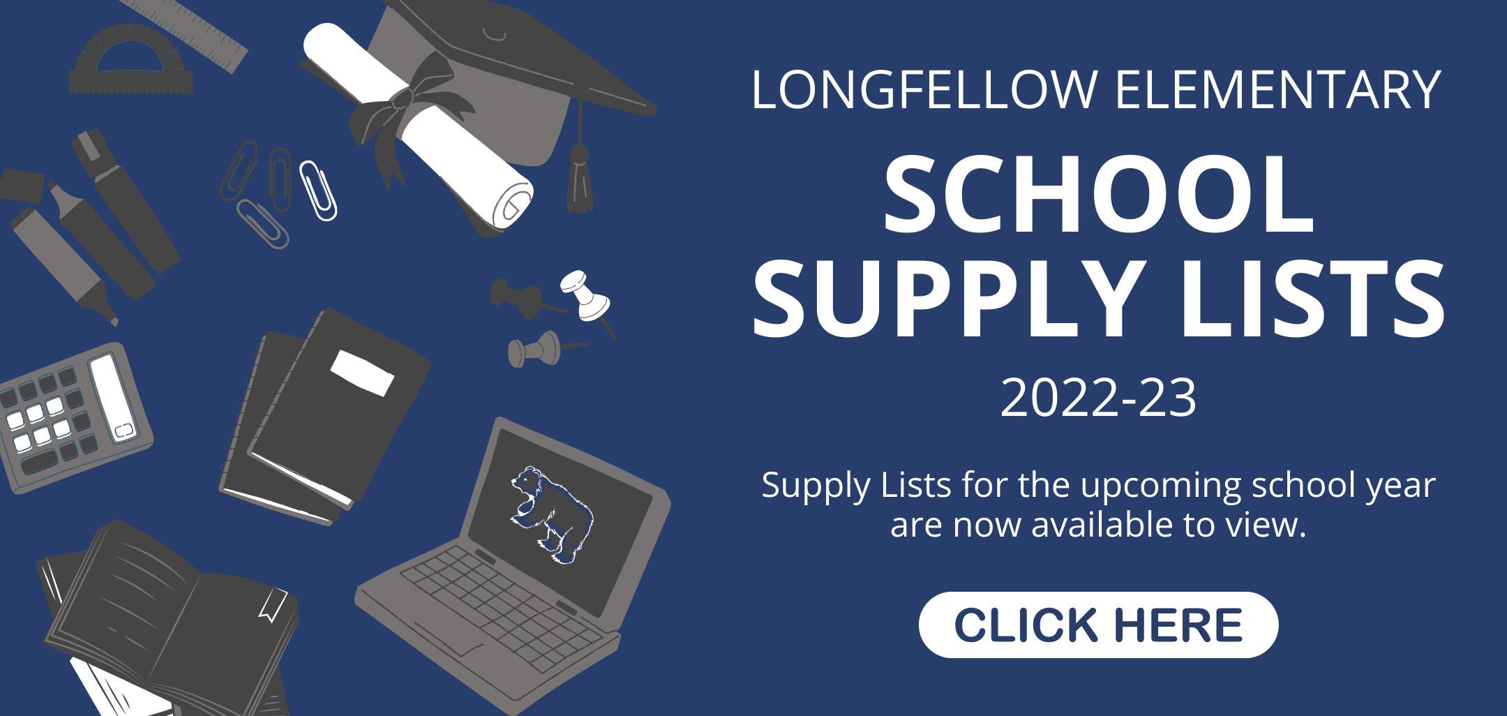 Click here to view 2022-23 Longfellow Supply Lists