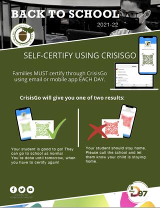 Back-to-School: Self-Certify using CrisisGo
